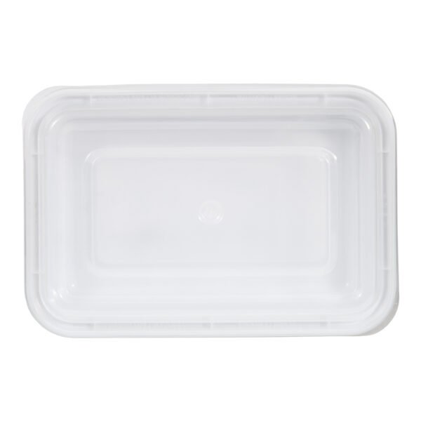 RECTANGULAR TAKE OUT PP CONT. 800ml w/LID 6/PK X 12/CS - Image 3