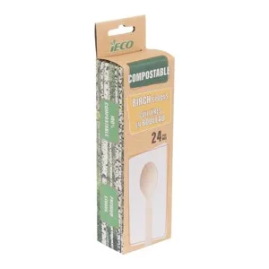 iECO BIRCH TEASPOONS 24/PK X 24/CS