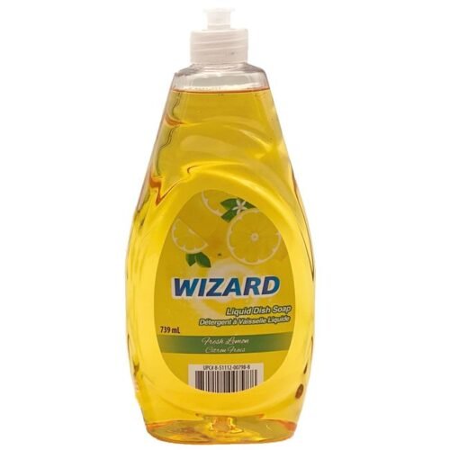 wizard lemon dishwash (740ml)