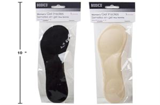 bodico gel insoles (blk & nude) bodico gel insoles (blk & nude)