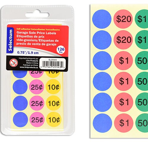 removeable price labels