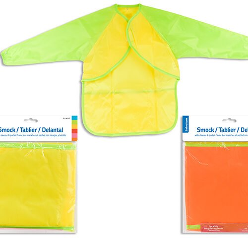 KID PVC SMOCK 18X22" W/SLEEVES & POCKET  5+YO