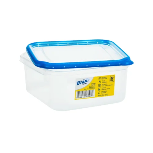 MEDIUM SHORT RECTANGLE FOOD CONTAINER 1.2L 24/CS