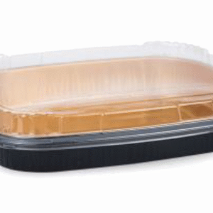 TITAN 72oz LG BLK/GOLD ENTREE CONTAINER WITH LID 2x25 SETS/CS