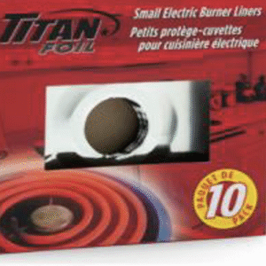 TITAN-FOIL SMALL ELECTRIC BURNER LINERS HD 10 x 24/CS
