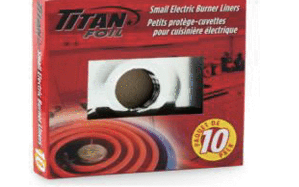 TITAN-FOIL SMALL ELECTRIC BURNER LINERS HD 10 x 24/CS