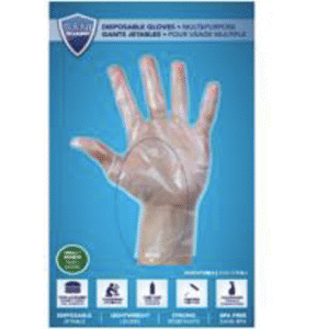 SANI-GUARD DISPOSABLE LDPE GLOVES S/M 75/PK X 24/CS