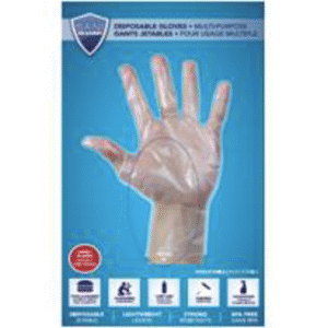 SANI-GUARD DISPOSABLE LDPE GLOVES L/XL 75/PK X 24/CS