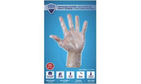 SANI-GUARD DISPOSABLE LDPE GLOVES L/XL 75/PK X 24/CS