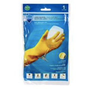 SANI-GUARD RUBBER GLOVES MEDIUM 24/CS