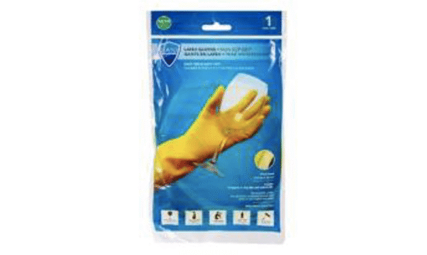 SANI-GUARD RUBBER GLOVES MEDIUM 24/CS