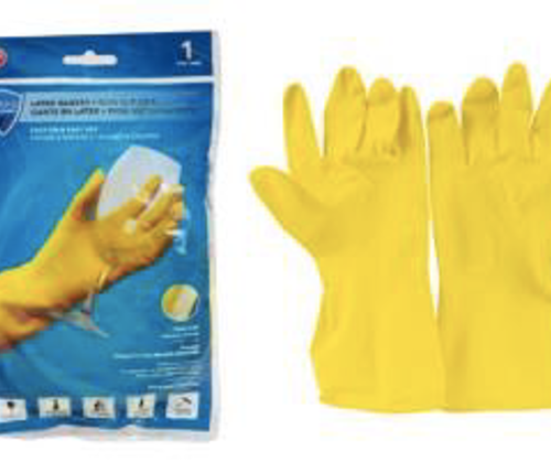 SANI-GUARD RUBBER GLOVES LARGE 24/CS