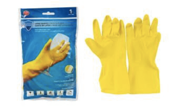 SANI-GUARD RUBBER GLOVES LARGE 24/CS