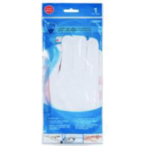 SANI-GUARD PLAIN LARGE WHITE COTTON GLOVES 1 PAIR 24/CS 10/MC