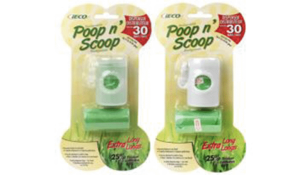 iECO POOP-N-SCOOP DISPENSER & 30 BAGS 24/CS