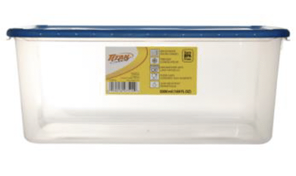 X-LARGE TALL RECTANGLE FOOD CONTAINER 5.0L 24/CS