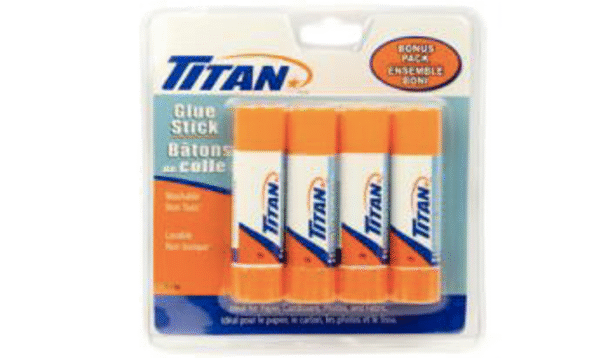 TITAN GLUE STICKS 8G X 4PK / 24CS