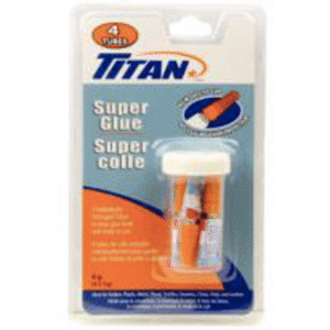 TITAN SUPER GLUE 1G 4/PK x 24/CS x 6/MC