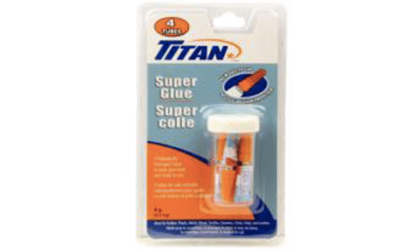 TITAN SUPER GLUE 1G 4/PK x 24/CS x 6/MC