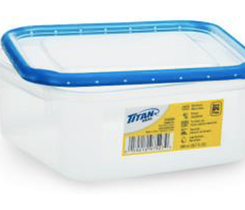 TITAN SEAL SHORT SQUARE FOOD CONTAINER 0.85L 24/CS