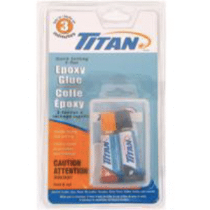 TITAN QUICK SETTING EPOXY GLUE 3ML (NET 6ML) 12CS