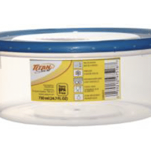 TITAN SEAL SHORT ROUND FOOD CONTAINER 0.73L 24/CS