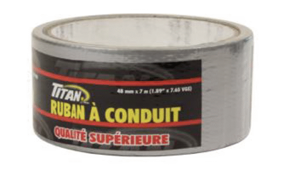 TITAN PREMIUM SILVER DUCT TAPE 48mm x 7m 24/CS