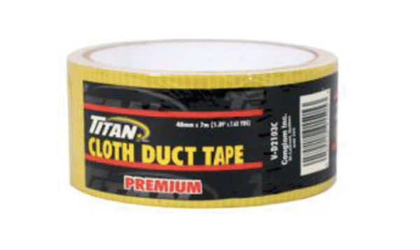 TITAN PREMIUM YELLOW DUCT TAPE 48mm x 7m 24/CS