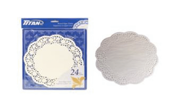 TITAN PAPER DOILIES 10.5" 24/PK x 24/CS