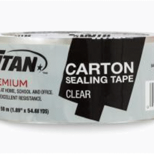 TITAN CLEAR TAPE IND. WRAPPED 48mmx50m 36/CS