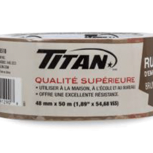 TITAN TAN TAPE INDIVIDUALLY WRAPPED 48mm x 50m 36/CS