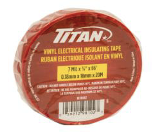 TITAN RED P.V.C. ELECTRICAL TAPE 18mmx20m