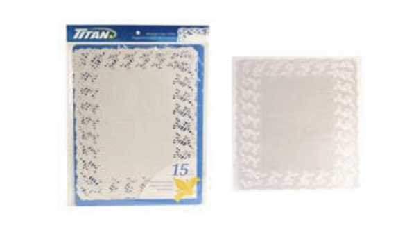 TITAN PAPER DOILIES 10 X 14.5" 15/PK x 24/CS