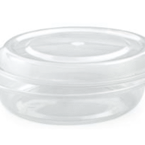 CLEAR BASE ROUND TAKEOUT CONTAINER 425ml w/LID 50/PK X 3/CS