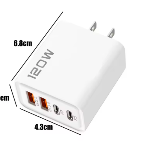 120W USB+C Wall Charger (4Port)