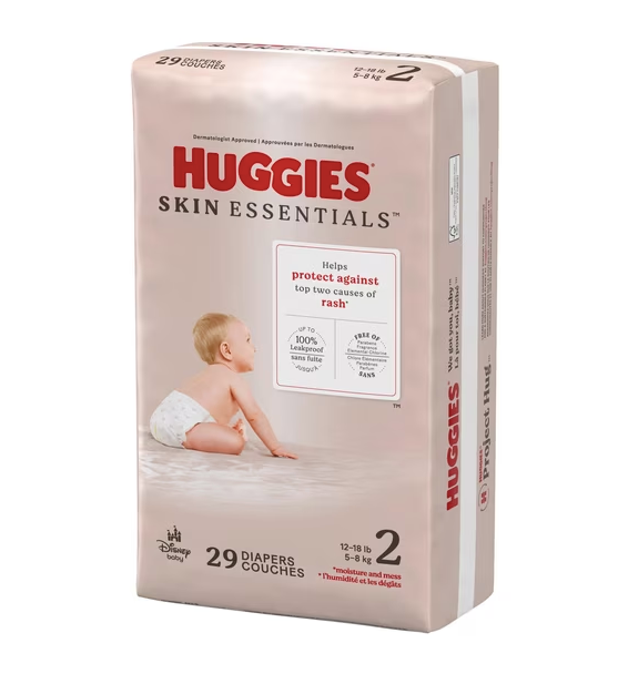 Huggies Skin Essential Diapers 5-8Kgs (Pk29)