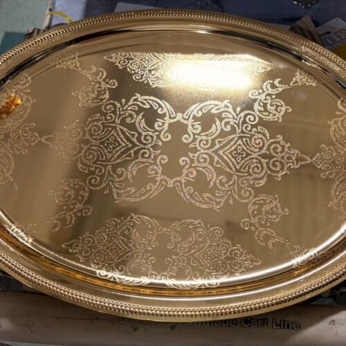 gold tray large
