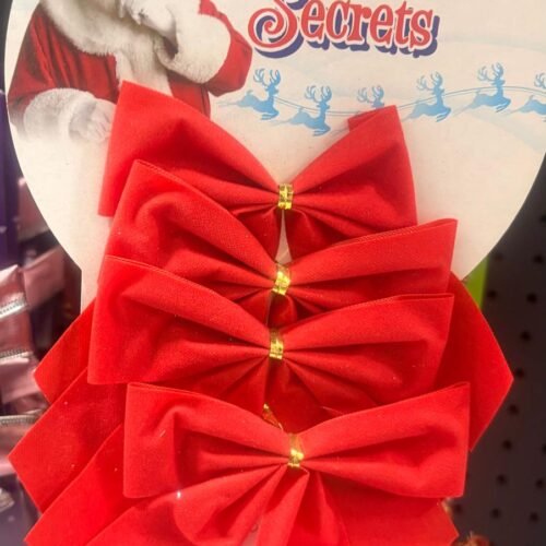 XMAS-Santa Secret Bows (PK/3)