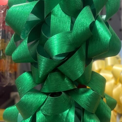 Flower Ribbons Green (Pk/2)