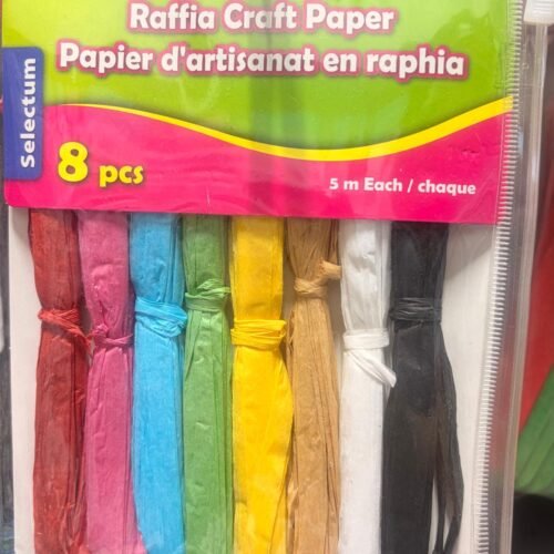 Raffia Craft Paper 5m (Pk/8)