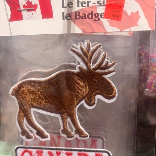 Iron On Badge (4x5" Moose)