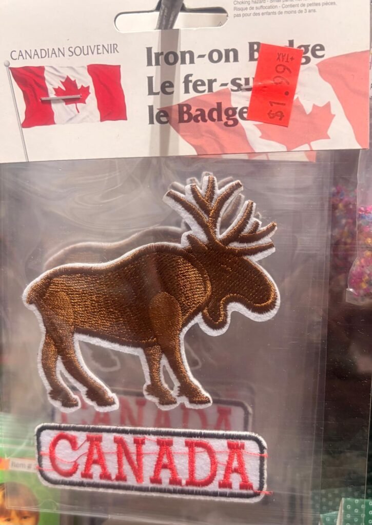Iron On Badge (4x5" Moose)