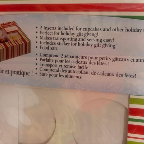 XMAS-Santa's Cupcake Box 22x22x8cm)