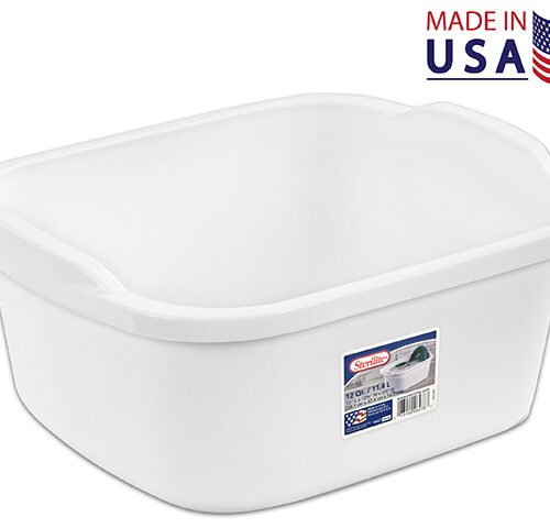 dishpan white 15x12x6" (11.4l)