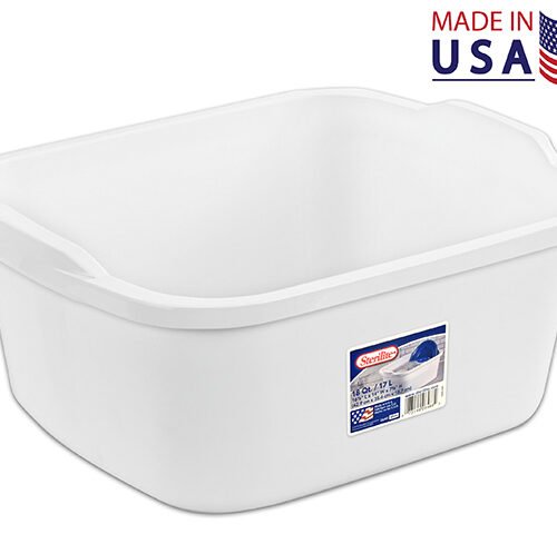 dishpan white 17x14x7" (17l)