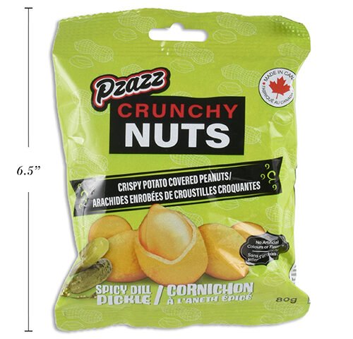 pzazz nuts spicy & dill pickle 80gms