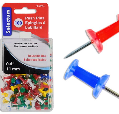 color push pins (bx100)