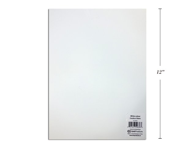 eva foam sheets white, 9x12" 2 mm