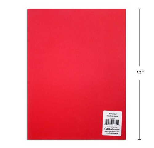 eva foam sheets, red 9x12" 2 mm