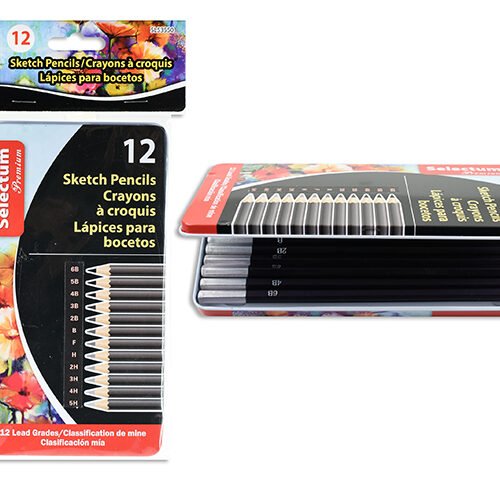 12 sketch pencils